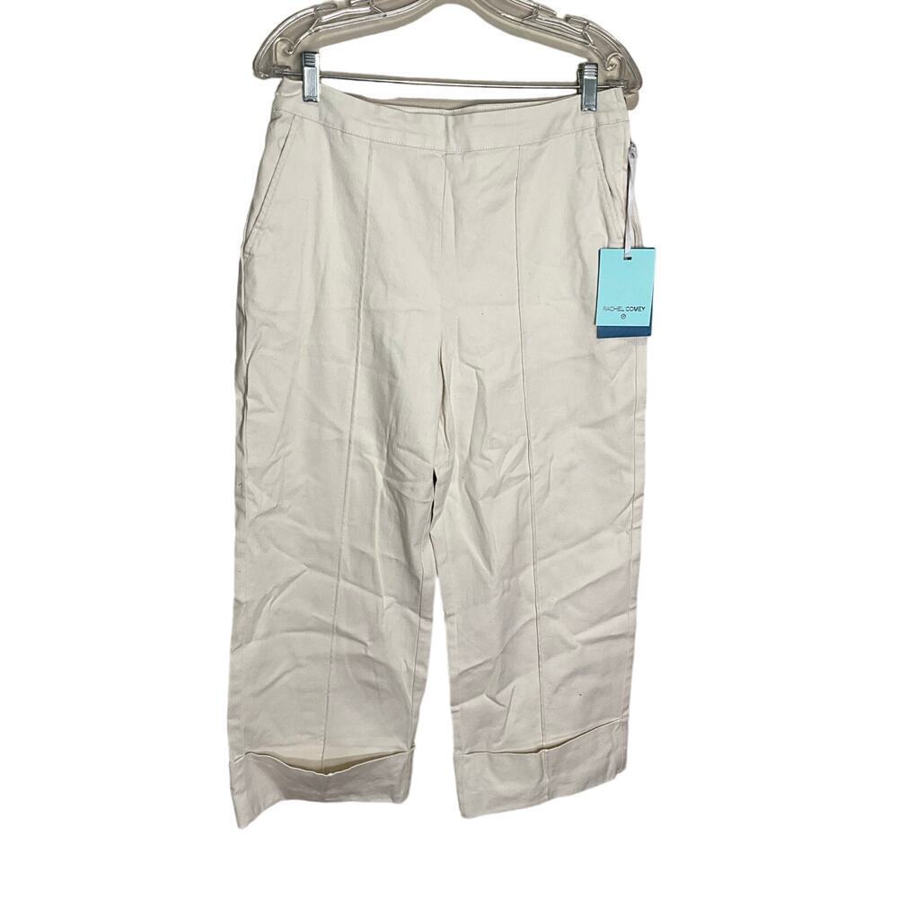 Rachel Comey for Target Wide Leg Pants Cuffed Hem White Womens Size 10 NEW‎